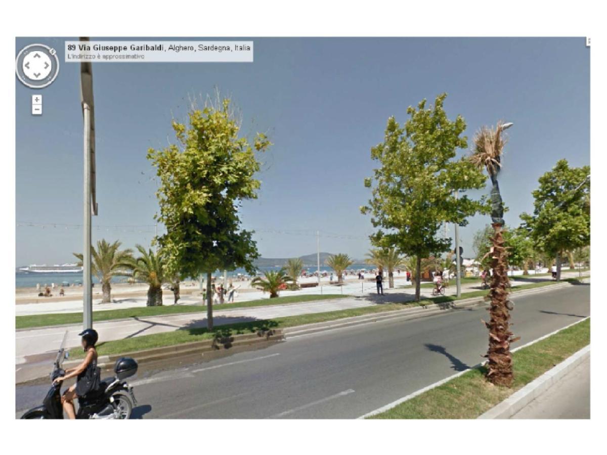 Appartamento In Centro Fronte Spiaggia Del Lido Con Terrazza Vista Mare E Wi-Fi アルゲーロ エクステリア 写真